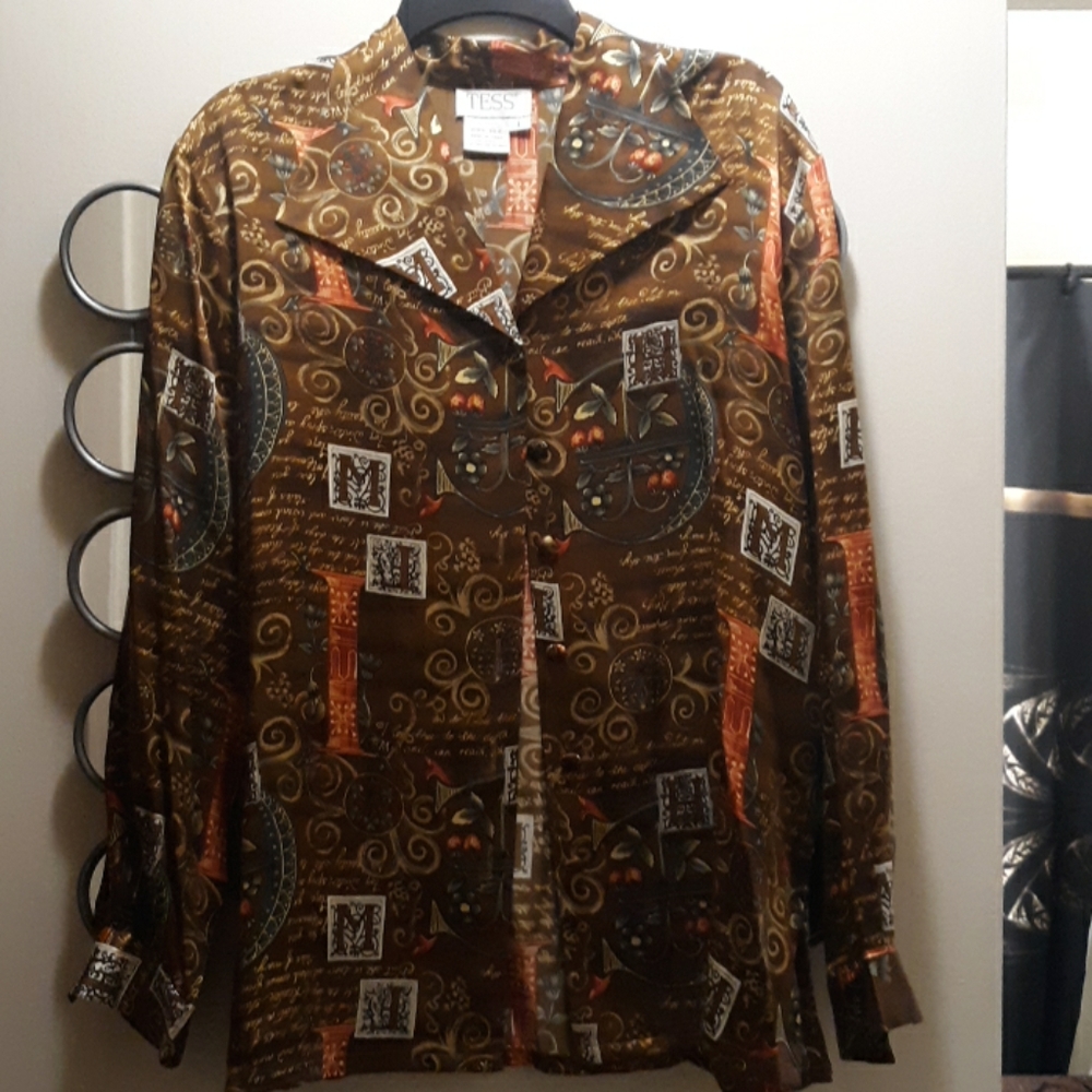 🌺TESS SILK Blouse